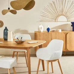 Fabrique de Styles Chaise de salle à manger en tissu bouclette - Altea* Chaises