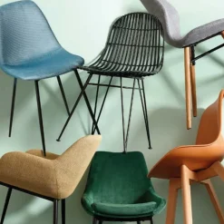 Fabrique de Styles Chaise en rotin naturel et metal - KUBU* Chaises