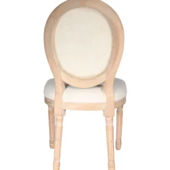 Fabrique de Styles Chaise medaillon en bois d'hévea et cannage* Chaises