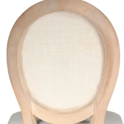 Fabrique de Styles Chaise medaillon en bois d'hévea et cannage* Chaises