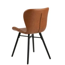 Fabrique de Styles Chaise salle à manger aspect cuir rétro - Batla* Chaises