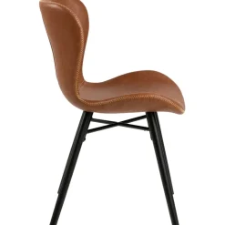 Fabrique de Styles Chaise salle à manger aspect cuir rétro - Batla* Chaises