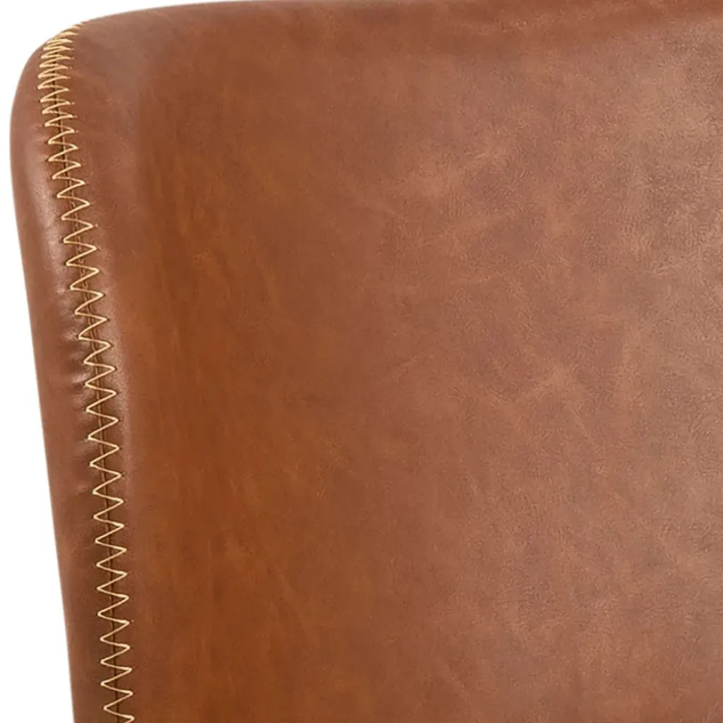 Fabrique de Styles Chaise salle à manger aspect cuir rétro - Batla* Chaises