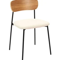 Fabrique de Styles Chaise salle à manger en tissu bouclette - Loki* Chaises