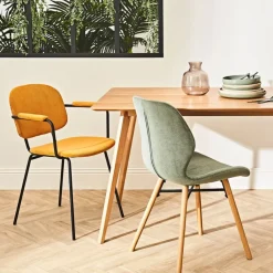 Fabrique de Styles Chaise salle à manger en tissu soft touch bouteillle - Keri* Chaises