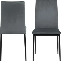 Fabrique de Styles Chaise salle à manger en velours - Demia* Chaises