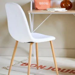 Fabrique de Styles Chaise salle à manger tissu bouclette - Freya* Chaises