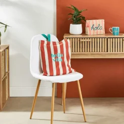 Fabrique de Styles Chaise salle à manger tissu bouclette - Freya* Chaises