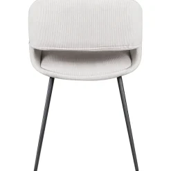 Fabrique de Styles Chaise salle à manger velours côtelé écru - Alma* Chaises