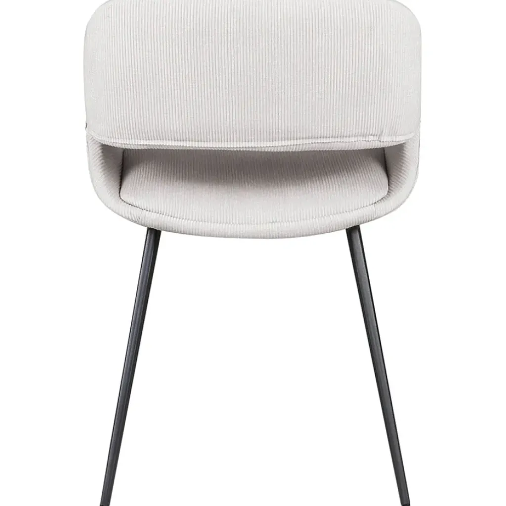 Fabrique de Styles Chaise salle à manger velours côtelé écru - Alma* Chaises