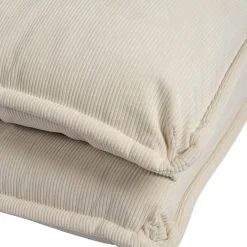 Fabrique de Styles Chauffeuse en tissu côtelé écru - Tessia* Fauteuils