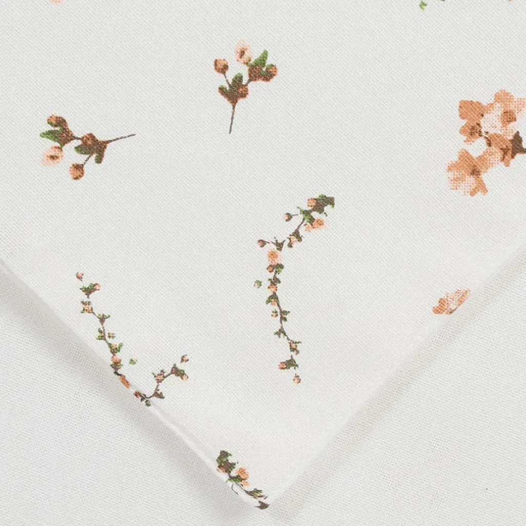 Fabrique de Styles Chemin de table en coton rose et vert 160x50cm - Louise* Chemins De Table