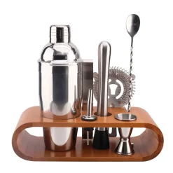 Fabrique de Styles Coffret de cocktail en acier et bambou* Accessoires Vin Et Cocktails