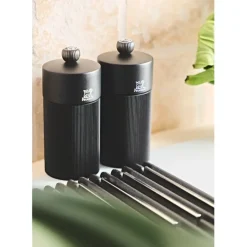 Fabrique de Styles Coffret duo moulins line 12cm et entonnoir inox* Salières Et Poivrières