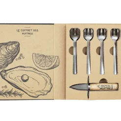 Fabrique de Styles Coffret huitre 1 couteau et 4 fourchettes - Noel* Ustensibles De Cuisine