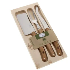 Fabrique de Styles Coffret service à fromage avec manche chêne laguiole* Ustensibles De Cuisine