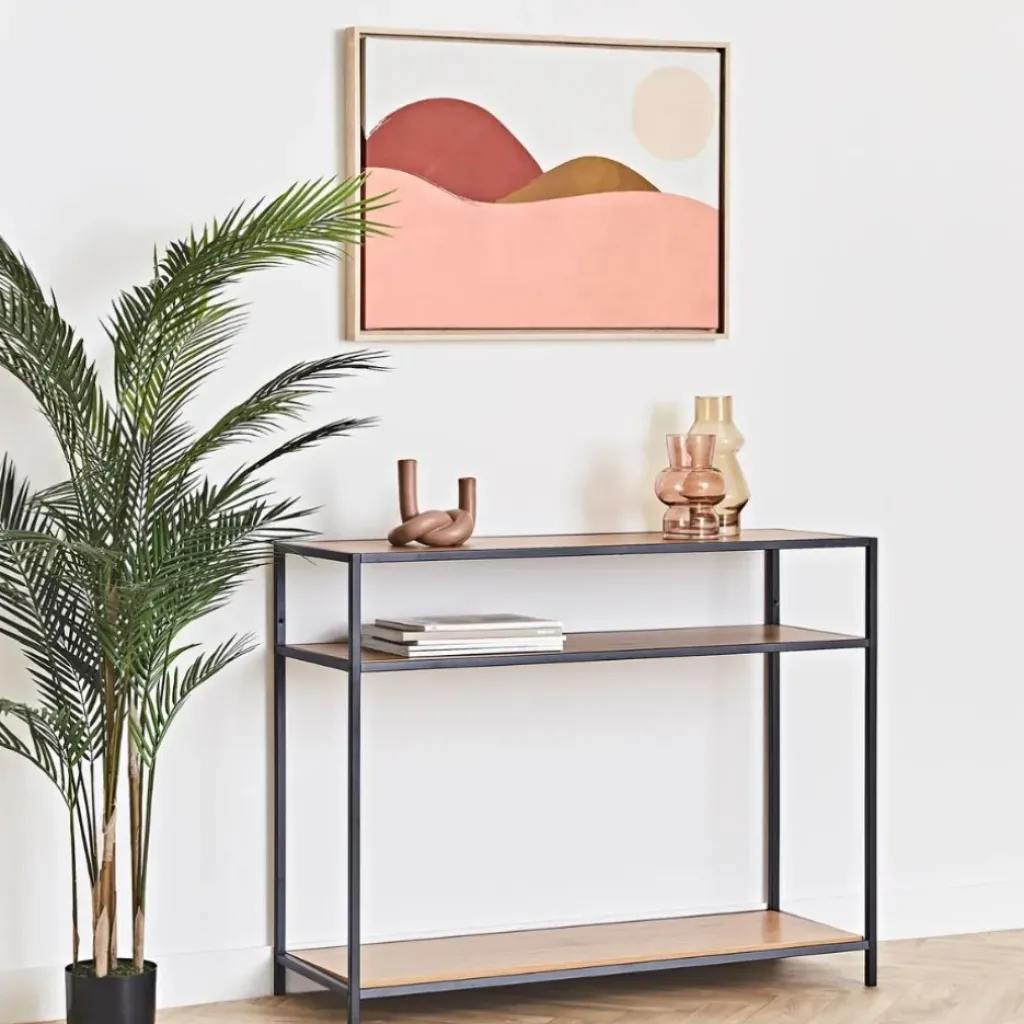 Fabrique de Styles Console 3 étagères en chêne et métal - Senzo* Consoles