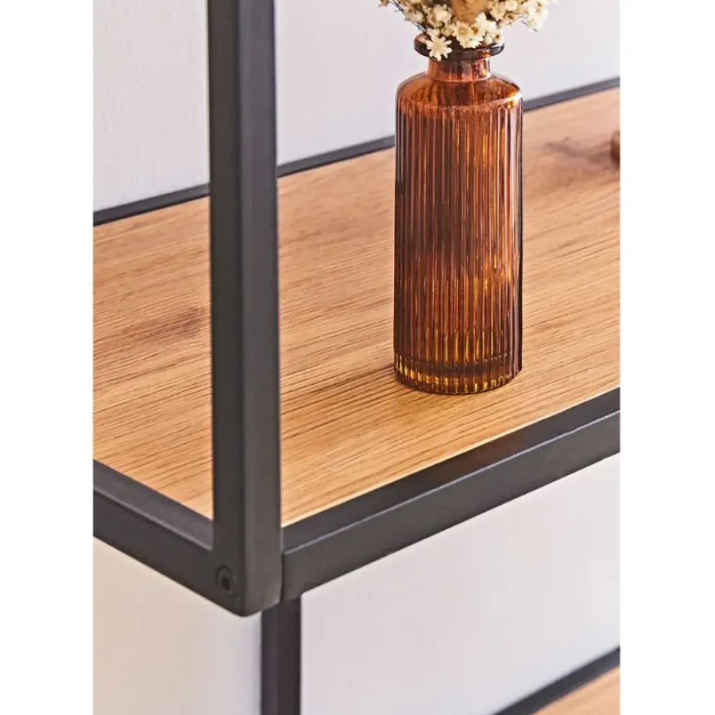 Fabrique de Styles Console 3 étagères en chêne et métal - Senzo* Consoles