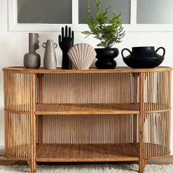 Fabrique de Styles Console 2 étagères en rotin - Romeo* Consoles