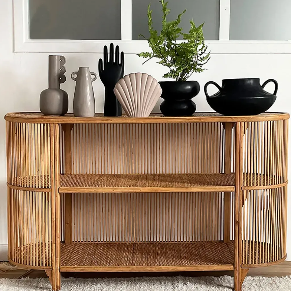 Fabrique de Styles Console 2 étagères en rotin - Romeo* Consoles