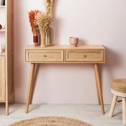 Fabrique de Styles Console 2 tiroirs en bois naturel - Baia* Consoles