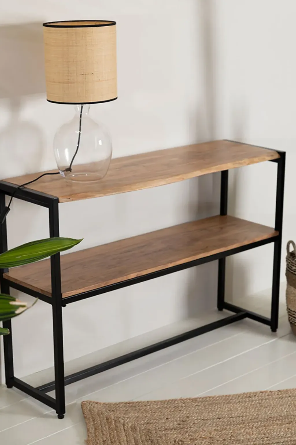 Fabrique de Styles Console en acacia et pieds en fer noir - Brooklyn* Consoles