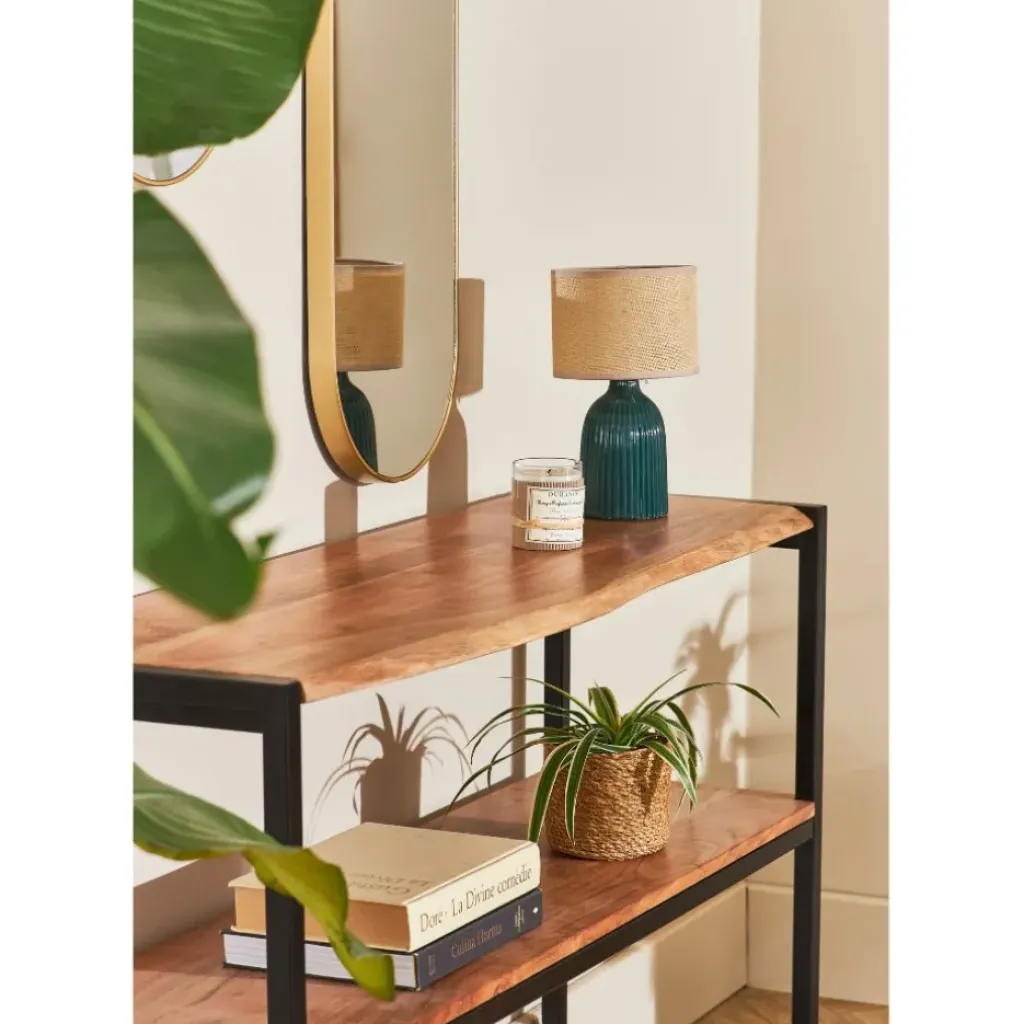 Fabrique de Styles Console en acacia et pieds en fer noir - Brooklyn* Consoles