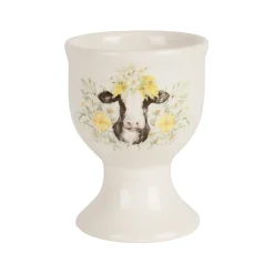 Fabrique de Styles Coquetier en faïence vache - Collection* Accessoires De Table