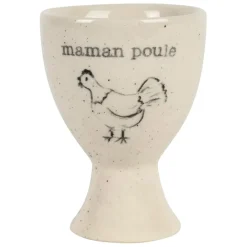 Fabrique de Styles Coquetier Maman poule en grès moucheté - La Ferme* Accessoires De Table