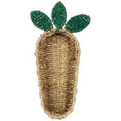 Fabrique de Styles Corbeille carotte en jonc de mer naturel 19x36cm - P'tit Légume* Paniers Et Corbeilles