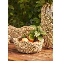 Fabrique de Styles Corbeille (x3) en jonc de mer - Recif* Paniers Et Corbeilles
