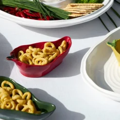 Fabrique de Styles Coupelle en forme de piment en grès 18x8cm* Bols Et Coupelles