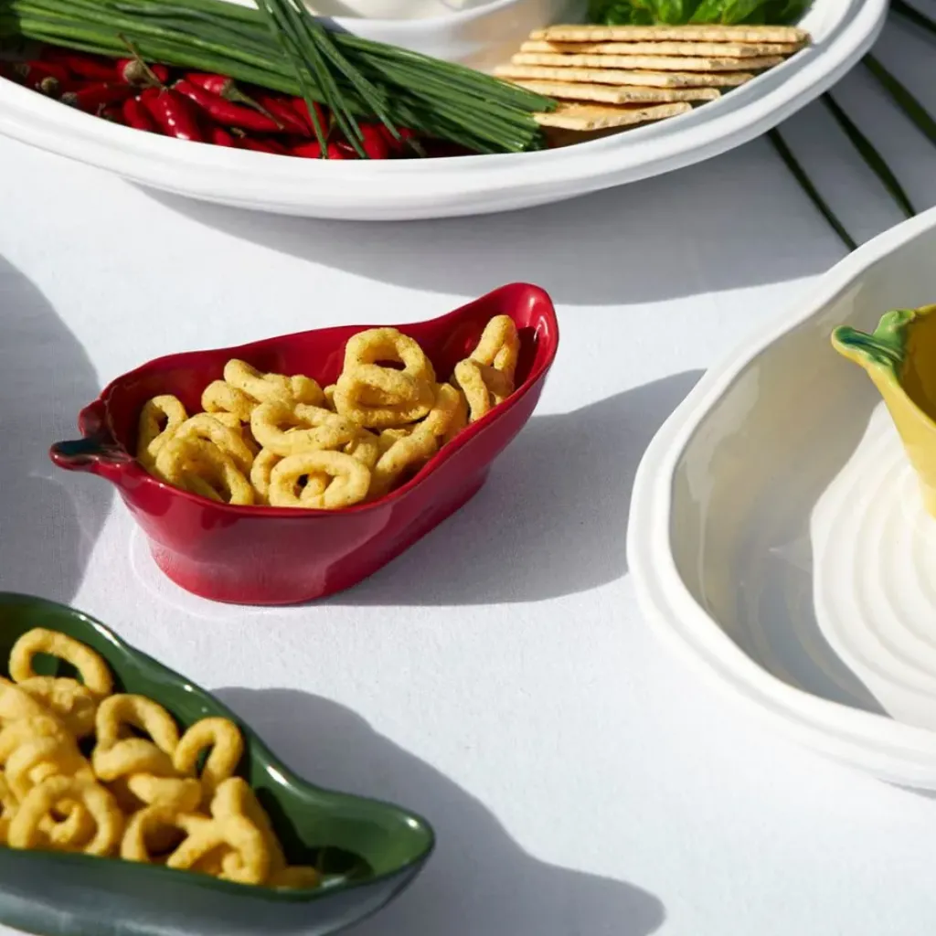 Fabrique de Styles Coupelle en forme de piment en grès 18x8cm* Bols Et Coupelles