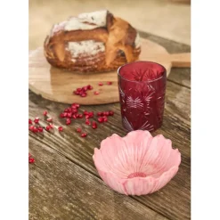 Fabrique de Styles Coupelle (x2) dahlia en dolomite et rose d13/d12cm* Bols Et Coupelles