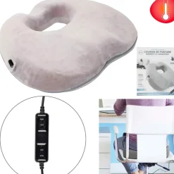 Fabrique de Styles Coussin de posture massant et chauffant 37x44cm* Relaxation Et Massage