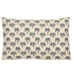 Fabrique de Styles Coussin en coton cassé 55x35cm - Palme* Coussins Et Housses