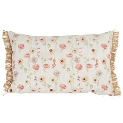 Fabrique de Styles Coussin en lin fleur des champs 50x30cm - Louise* Coussins Et Housses