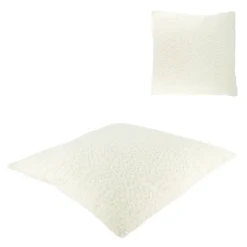 Fabrique de Styles Coussin en tissu bouclette cassé 45x45cm* Coussins Et Housses