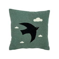 Fabrique de Styles Coussin oiseau en coton canard 40x40cm - Influence* Coussins Et Housses