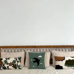 Fabrique de Styles Coussin oiseau en coton canard 40x40cm - Influence* Coussins Et Housses