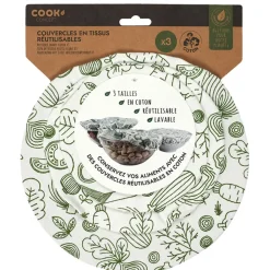 Fabrique de Styles Couvercle en tissu reutilisable x3* Accessoires Réutilisables