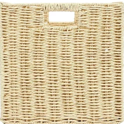 Fabrique de Styles Cube de rangement tresse pliable 30x30xh30cm* Petits Rangements