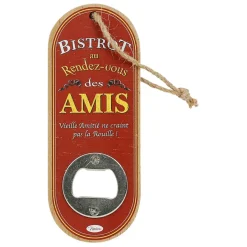 Fabrique de Styles Décapsuleur de poche rouge et jaune - Bistrot Des Amis* Ustensibles De Cuisine