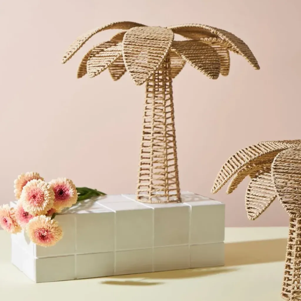 Fabrique de Styles Déco grand palmier en corde et fer h45cm - Palma* Petits Objets Déco