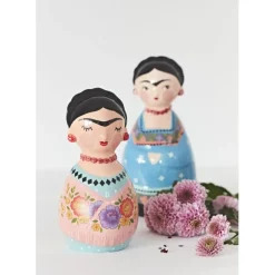 Fabrique de Styles Décoration Frida orange en dolomite h18cm* Petits Objets Déco