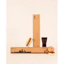 Fabrique de Styles Décoration murale ligne en acier NYC L50cm* Déco À Suspendre Et Adhésive