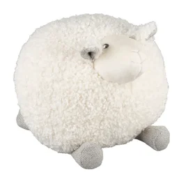 Fabrique de Styles Deco mouton shaggy creme 30x30xh30cm polyester*Enfant Doudous Et Peluches