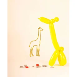 Fabrique de Styles Deco murale en acier 30x15cm - Girafe*Enfant Déco