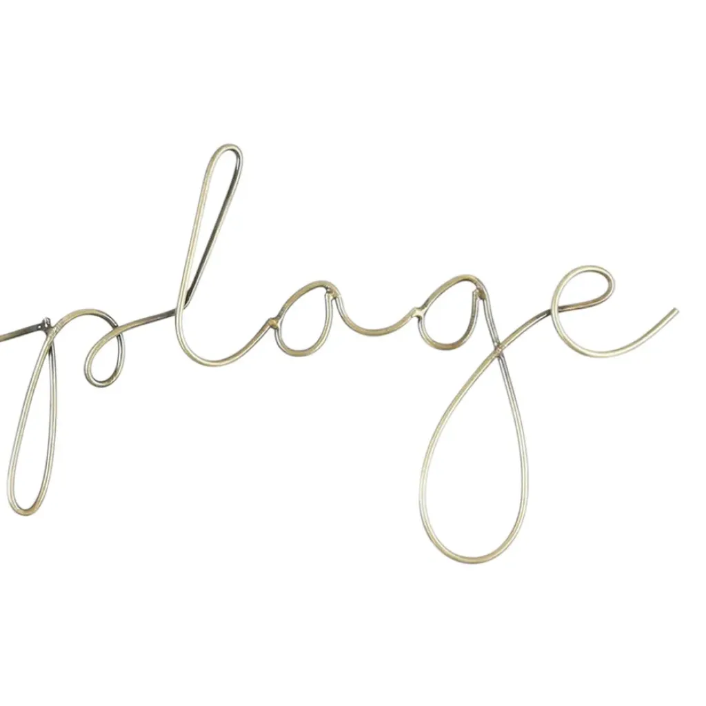 Fabrique de Styles Deco murale "a la plage" tournille 50x13cm fer* Déco À Suspendre Et Adhésive