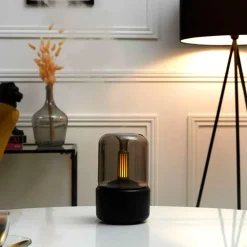 Fabrique de Styles Diffuseur d'huiles essentielles verre fumé h19cm* Huiles Essentielles Et Diffuseurs